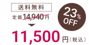 プレミン3セットおまとめコースの価格は、送料無料で23％オフの11,500円です